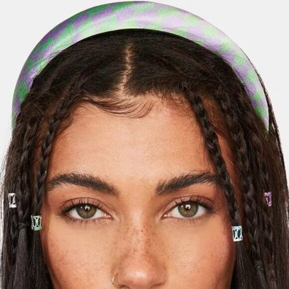 SOLD NWT Sugar Thrills Argyle Heart Skater Mini Skirt Dolls Kill M (with extra!) - Picture 10 of 11